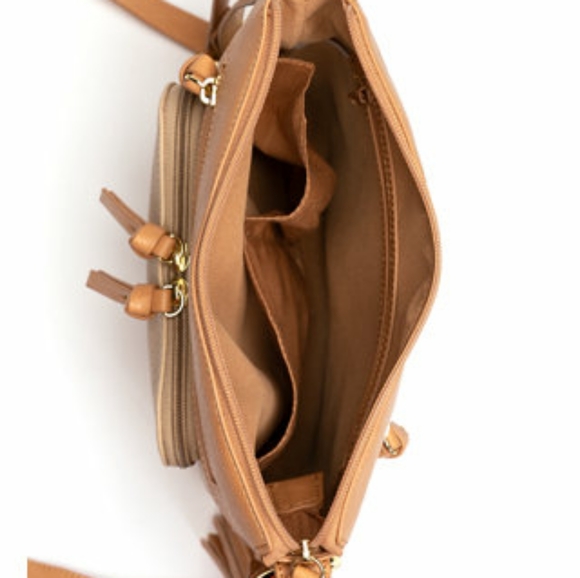 Kim Rogers Tan Double Pocket Crossbody - Picture 5 of 7